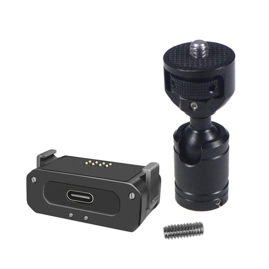 For DJI Osmo Action 2 Camera Magnetic Charging Base with 1/4 Inch & Arri Hole, Spec: Set C
