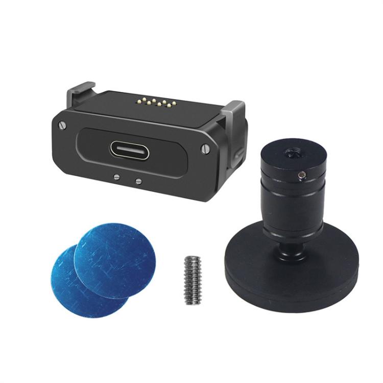 For DJI Osmo Action 2 Camera Magnetic Charging Base with 1/4 Inch & Arri Hole, Spec: Set D - Mount & Holder by buy2fix | Online Shopping UK | buy2fix