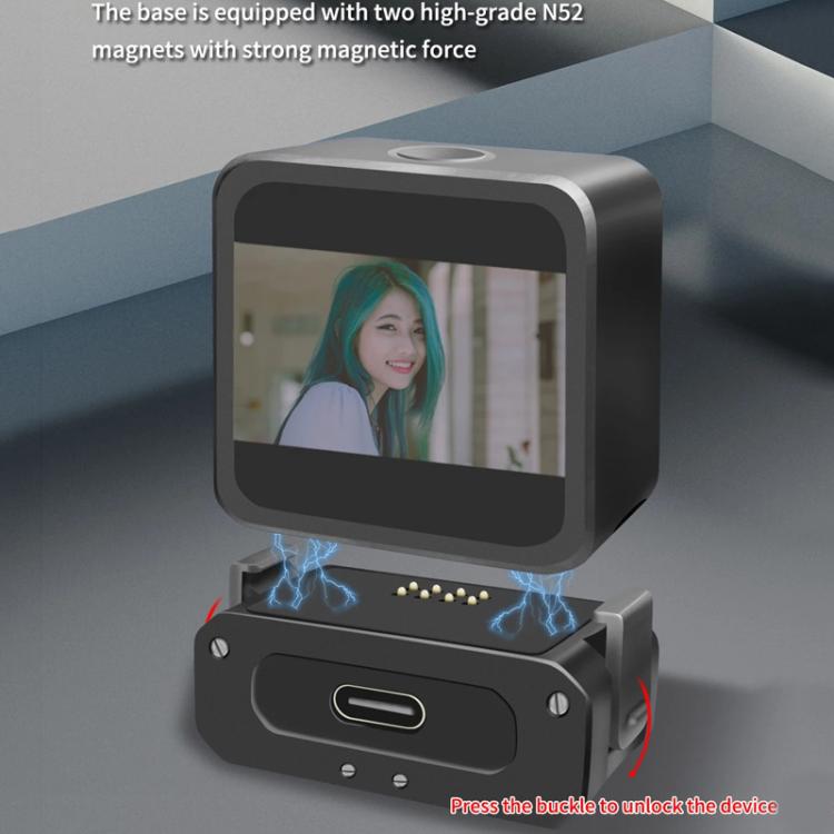 For DJI Osmo Action 2 Camera Magnetic Charging Base with 1/4 Inch & Arri Hole, Spec: Set C - Mount & Holder by buy2fix | Online Shopping UK | buy2fix