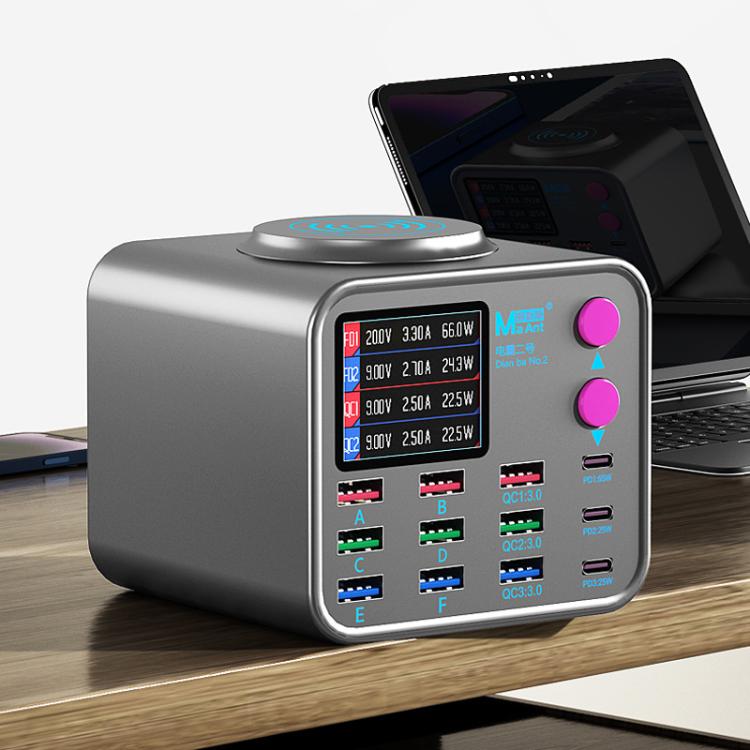 MaAnt DianBa No.2 USB Multi-port Mobile Phone Repair Desktop Charging Station EU Plug - Power Supply by MaAnt | Online Shopping UK | buy2fix