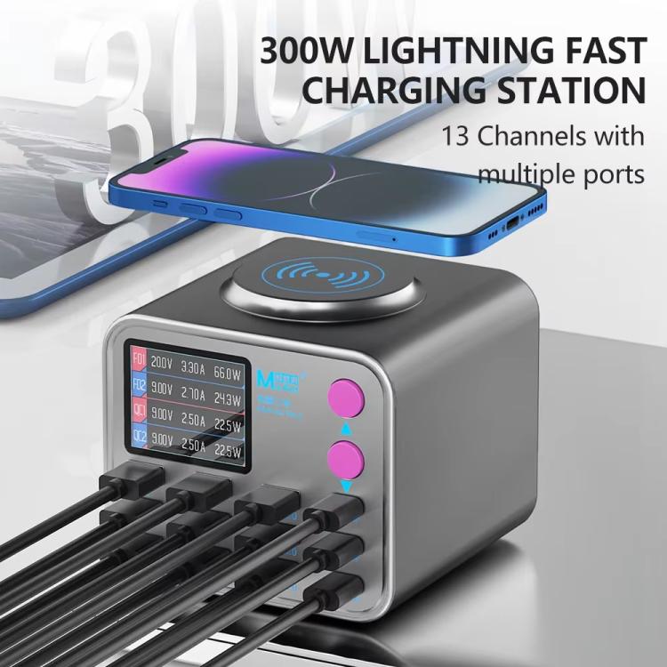 MaAnt DianBa No.2 USB Multi-port Mobile Phone Repair Desktop Charging Station EU Plug - Power Supply by MaAnt | Online Shopping UK | buy2fix