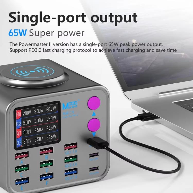 MaAnt DianBa No.2 USB Multi-port Mobile Phone Repair Desktop Charging Station EU Plug - Power Supply by MaAnt | Online Shopping UK | buy2fix