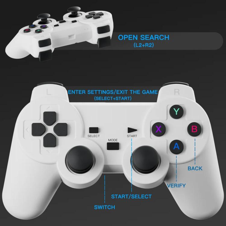 HY300  Game Projector Android 11 System With Wireless Gaming Controller 720P Home Theater(US Plug) - Mini Projector by buy2fix | Online Shopping UK | buy2fix