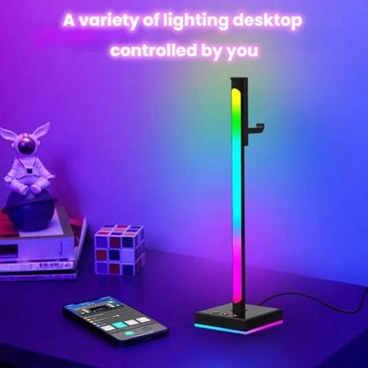 Ajazz ABL190 Pickup Ambient Light Headphone Holder RGB Desktop Ambient Music Lights(Black) - Novelty Lighting by Ajazz | Online Shopping UK | buy2fix
