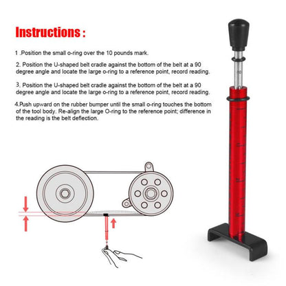 Motorcycle Belt Tension Test Tool For Belt Replacement / Adjustment Or Wheel Repair(Gold) - Motorcycle Maintenance Tools by buy2fix | Online Shopping UK | buy2fix