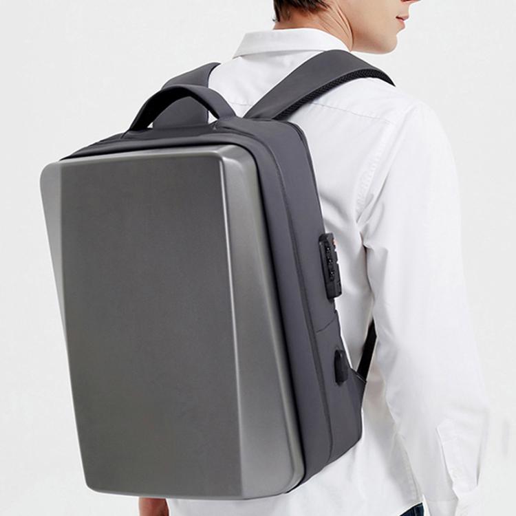 OUMANTU 966 Large-Capacity Waterproof Three-Dimensional Password Lock Laptop Backpack(Black) - Backpack by OUMANTU | Online Shopping UK | buy2fix
