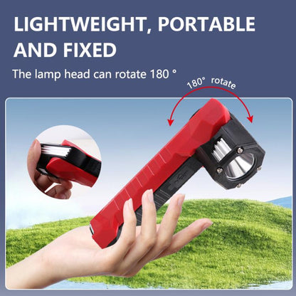 Magnet-Hook COB Rotating Strong Light Emergency Work Light(Red) - Other Tools by buy2fix | Online Shopping UK | buy2fix