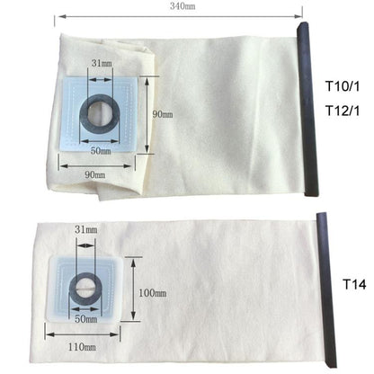 For Karcher T10 / T12 Vacuum Cleaner Filter Bags Reusable Canvas Pocket Bags - For Karcher Accessories by buy2fix | Online Shopping UK | buy2fix