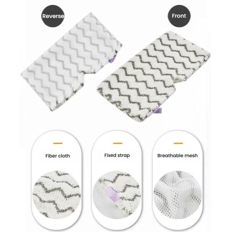 2pcs /Pack Rag Mop Pad for Shark Steam Pocket Mop S3501 S3901 S3550 S3601(White) - For Shark Accessories by buy2fix | Online Shopping UK | buy2fix