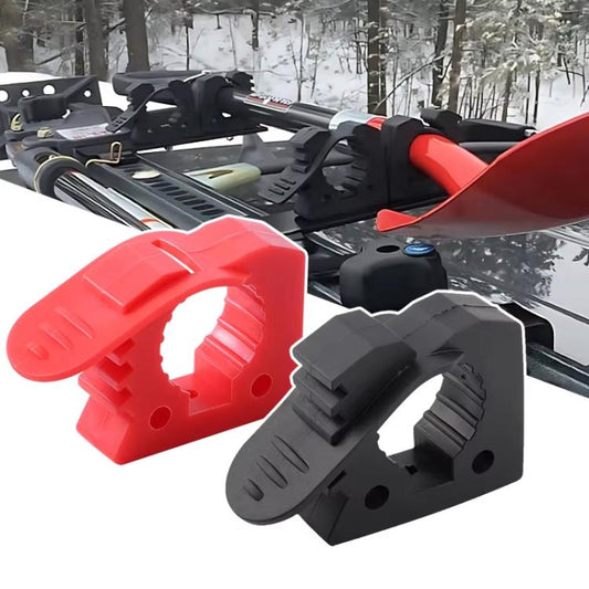 2pcs Outdoor Quick-Release Rubber Clamp Shovel Fixing Clip For Off-road Vehicle Luggage Rack Mounting Buckle(Black) - Marine Accessories & Parts by buy2fix | Online Shopping UK | buy2fix