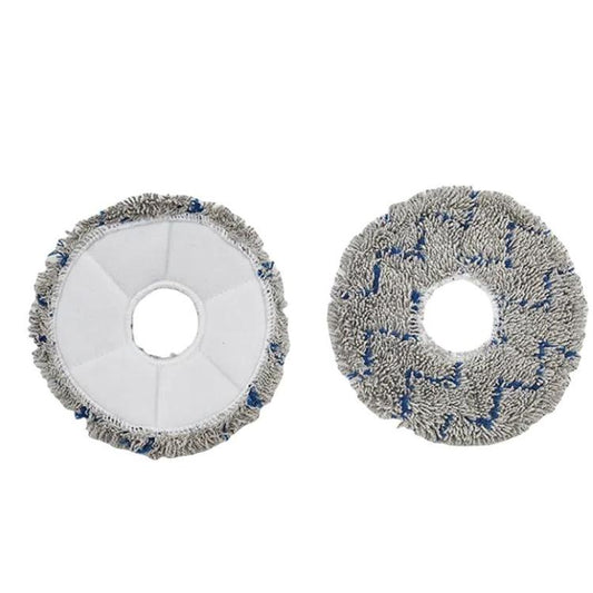 2pcs /Pack Mop Pads Rag For Ecovacs DEEBOT X1 TURBO / X1 PLUS/ X1 OMNI / T10 TURBO(Blue Gray) - For ECOVACS Accessories by buy2fix | Online Shopping UK | buy2fix