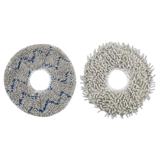 2pcs /Pack Mop Pads Rag For Ecovacs DEEBOT X1 TURBO / X1 PLUS/ X1 OMNI / T10 TURBO(Gray) - For ECOVACS Accessories by buy2fix | Online Shopping UK | buy2fix