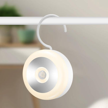 LED Motion Sensor Light With Hidden Hook Adhesive Pads and Magnet(Warm Light) - Sensor LED Lights by buy2fix | Online Shopping UK | buy2fix