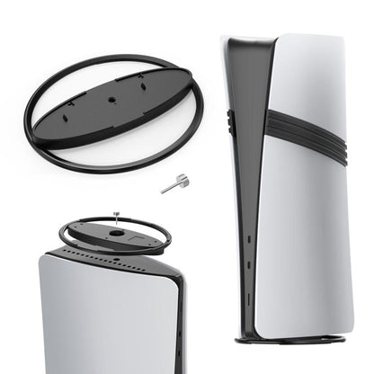 For PS5 / PS5 Slim / PS5 Pro Game Console Desktop Vertical Stand Non-Slip Base(Black) - Holder by buy2fix | Online Shopping UK | buy2fix
