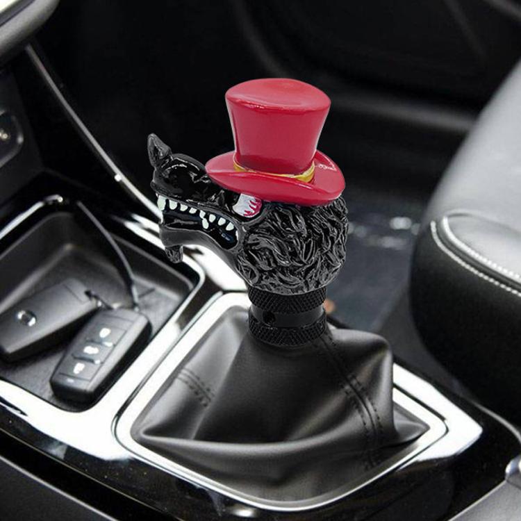 Wolf Head Detachable Car Manual Gear Lever Modification(Red) - Shift Knob by buy2fix | Online Shopping UK | buy2fix