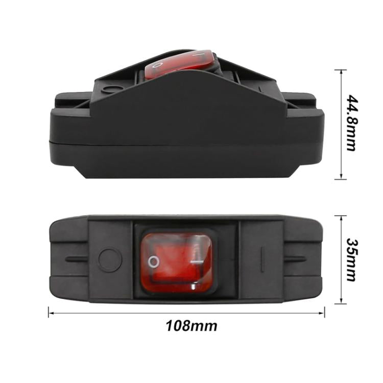 Waterproof Screw-type Wiring High-power High-temperature Resistant Switch(Red 220V) - Car Switches by buy2fix | Online Shopping UK | buy2fix