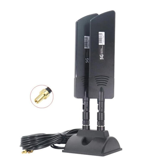 42dbi 5G Router External Antenna Outdoor Long Range WiFi Signal Coverage Booster, Spec: TS9 Black