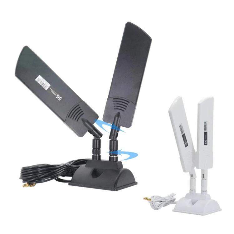 42dbi 5G Router External Antenna Outdoor Long Range WiFi Signal Coverage Booster, Spec: SMA Male Black - SMA/RP-SMA Antenna by buy2fix | Online Shopping UK | buy2fix