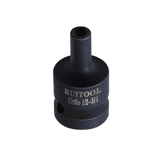 RUITOOL 1/2 inch Tap Socket Pneumatic Wrench Square Socket Inner Quarter Square Hole Wrench Tool, Spec: M4