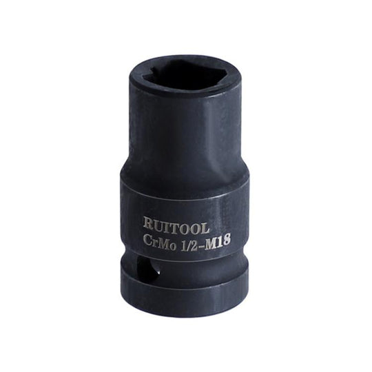 RUITOOL 1/2 inch Tap Socket Pneumatic Wrench Square Socket Inner Quarter Square Hole Wrench Tool, Spec: M18