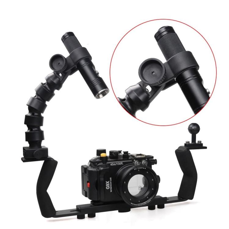 Diameter 26mm Adjustable Diving Flashlight Holder Mount Clamp For Dive Photography - Diving Accessories by buy2fix | Online Shopping UK | buy2fix