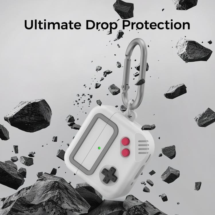 For AirPods 4 AhaStyle JY21 Silicone Earphone Protective Case Split Drip Cartoon Personalized Protective Case(Black) - For AirPods 4 by AhaStyle | Online Shopping UK | buy2fix