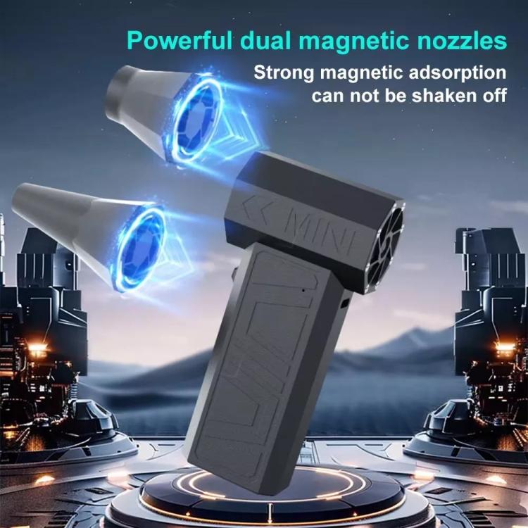 90000RPM 41m/s Mini Brushless Motor Turbo Jet Fan With Magnetic Suction Nozzle(Black) - Car washing supplies by buy2fix | Online Shopping UK | buy2fix
