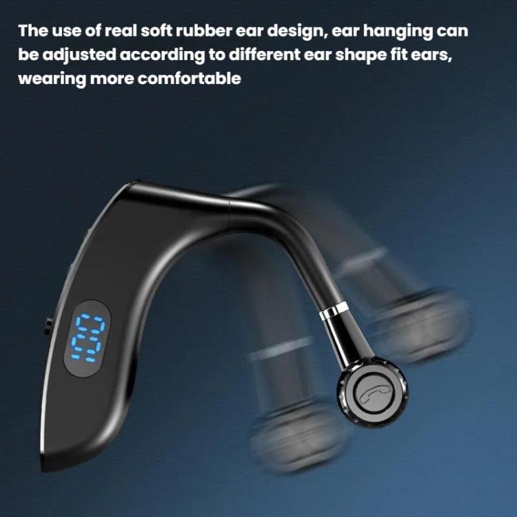 V18 On-Ear Business Digital Display Bluetooth Earphone(Bagged) - Bluetooth Earphone by buy2fix | Online Shopping UK | buy2fix