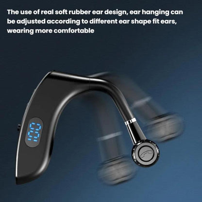 V18 On-Ear Business Digital Display Bluetooth Earphone(Bagged) - Bluetooth Earphone by buy2fix | Online Shopping UK | buy2fix