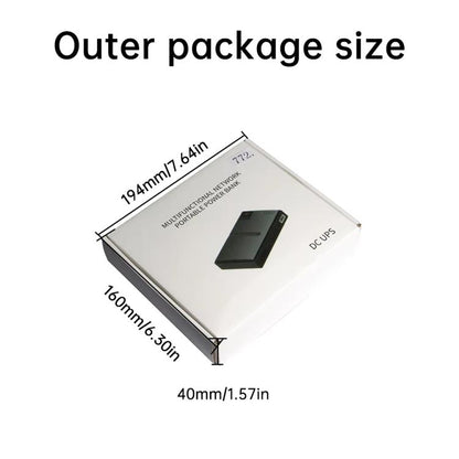 Uninterruptible Power Supply with DC Output 5V/9V/12V for Router, Modem, Security Camera, Mobile Phone EU Plug - Battery Storage Box by buy2fix | Online Shopping UK | buy2fix
