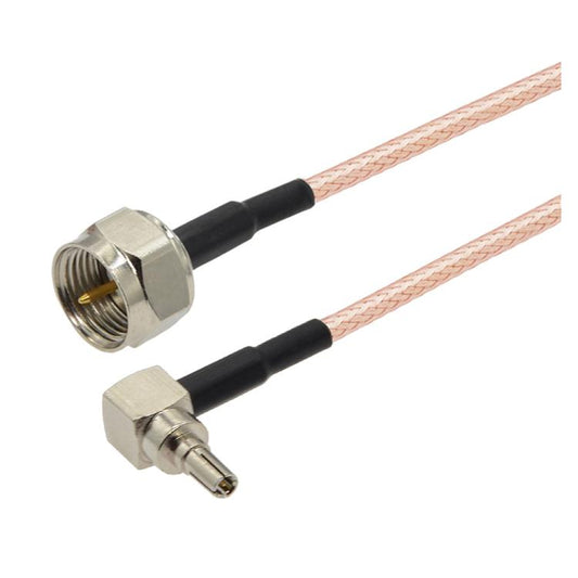 30cm F Male Straight to CRC9 Male 90 Degree Coaxial RF Cable RG316 Jumper Cable - Connectors by buy2fix | Online Shopping UK | buy2fix