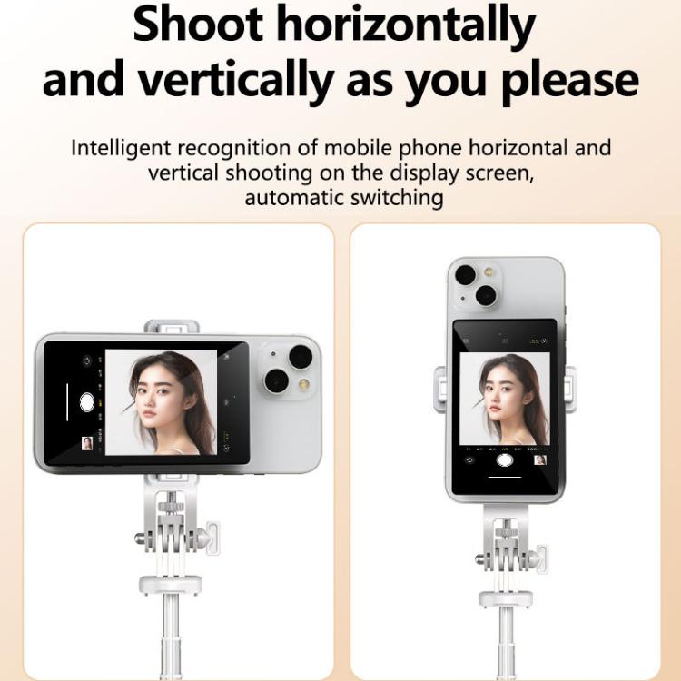 Mobile Phone Selfie Wireless Same Screen Player Smartphone Magnetic Rear Selfie Monitor Screen(Black) - Others Accessories by buy2fix | Online Shopping UK | buy2fix