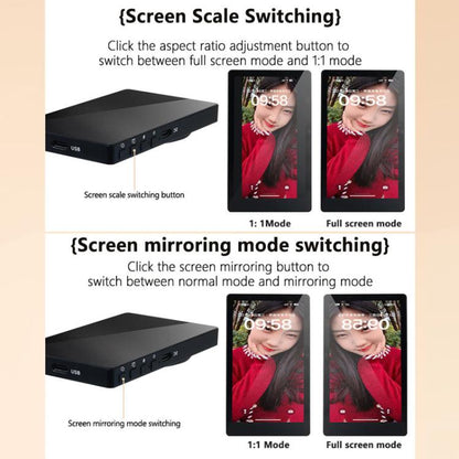 Mobile Phone Selfie Wireless Same Screen Player Smartphone Magnetic Rear Selfie Monitor Screen(Black) - Others Accessories by buy2fix | Online Shopping UK | buy2fix