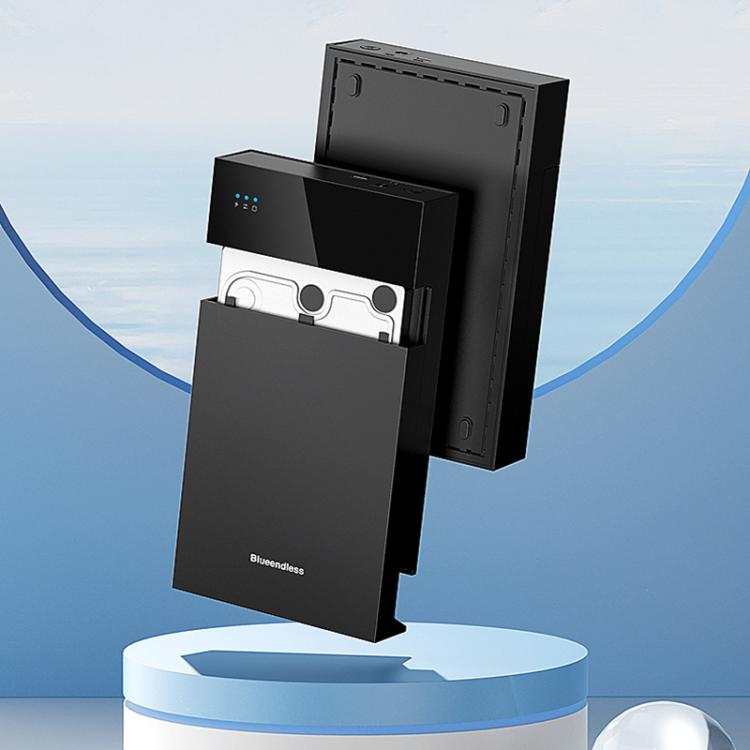 Blueendless MR35TC 3.5-inch USB3.0 2.5/3.5-inch SATA Mobile Hard Disk Box(Type-C UK Plug) - External Solid State Drives by Blueendless | Online Shopping UK | buy2fix