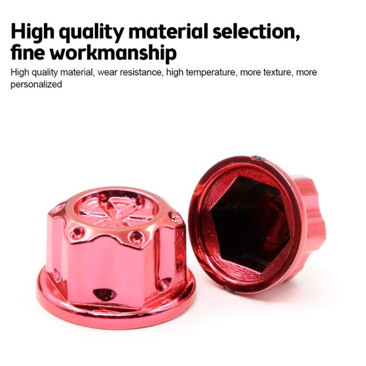 E-Bike Motorcycle Hexagonal Screw Cap Modification Accessories Electroplated Burned Titanium Screw Decoration(Blue) - Ornamental Parts by buy2fix | Online Shopping UK | buy2fix