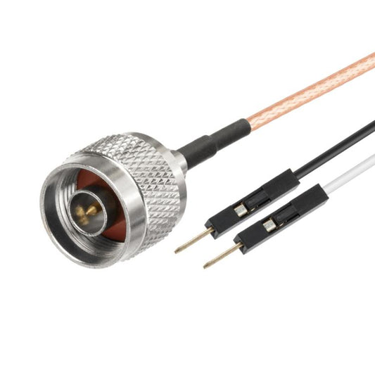 N Male To Dual DuPont Male RG316 RF Test Extension Adapter Cable(1m) - Connectors by buy2fix | Online Shopping UK | buy2fix