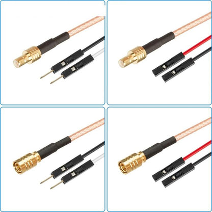 SMB Male To Dual DuPont Female RG316 RF Test Extension Adapter Cable(0.5m) - Connectors by buy2fix | Online Shopping UK | buy2fix