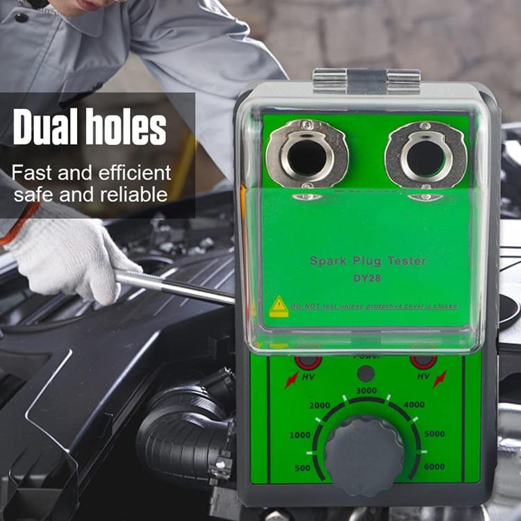 DUOYI Automobile Dual-hole Spark Plug Diagnostic Tester(EU Plug) - Electronic Test by DUOYI | Online Shopping UK | buy2fix