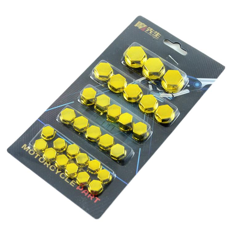 Motorcycle Modification Parts Screw Cap Decorative Parts Scooter Engine Screw Nut Cap Cover(Golden) - Ornamental Parts by buy2fix | Online Shopping UK | buy2fix