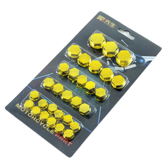 Motorcycle Modification Parts Screw Cap Decorative Parts Scooter Engine Screw Nut Cap Cover(Golden) - Ornamental Parts by buy2fix | Online Shopping UK | buy2fix