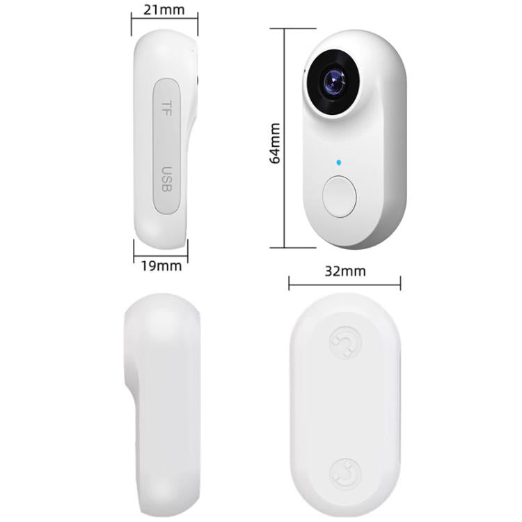 Pet Recorder With Collar Cat Dog View Camera, Size: WiFi With 128G Memory Card(Black) - Video Cameras by buy2fix | Online Shopping UK | buy2fix