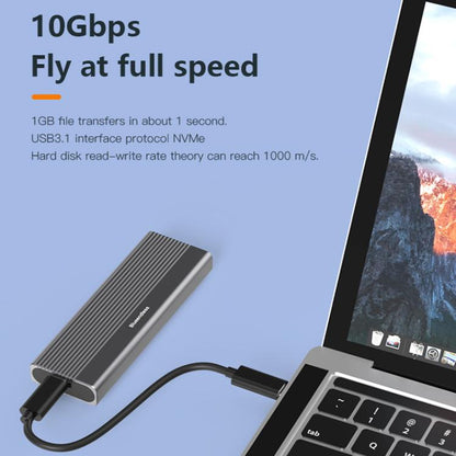 Blueendless 2818SN M.2 Nvme / Sata Dual-protocol Mobile Hard Disk Box with 2-in-1 Cable - HDD Enclosure by Blueendless | Online Shopping UK | buy2fix