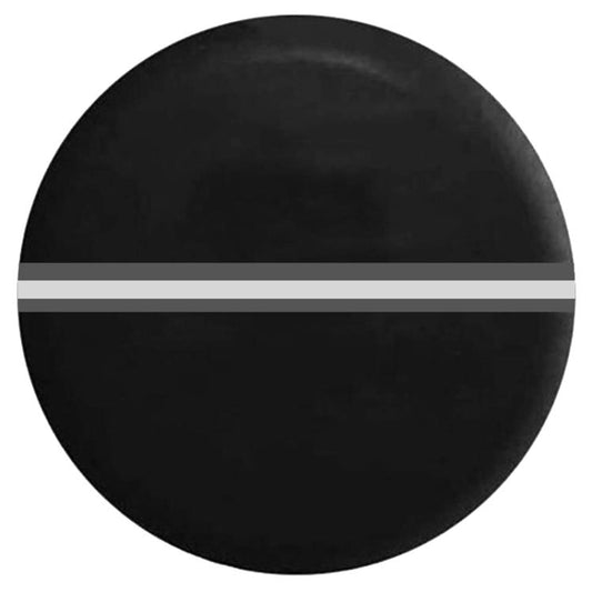 16inch Thickened Imitation Leather Car Tire Protector Spare Tire Cover With Reflective Stripes(FG-1 Gray) - Window Foils & Solar Protection by buy2fix | Online Shopping UK | buy2fix