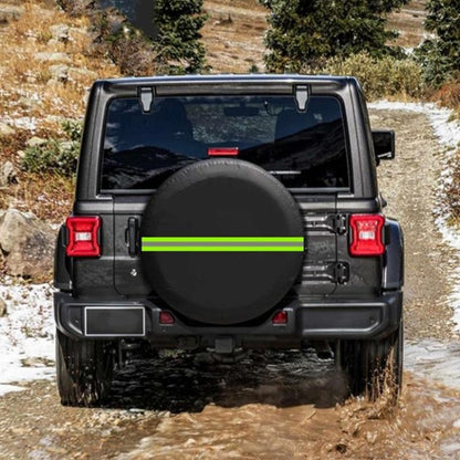 16inch Thickened Imitation Leather Car Tire Protector Spare Tire Cover With Reflective Stripes(FG-2 Red) - Window Foils & Solar Protection by buy2fix | Online Shopping UK | buy2fix