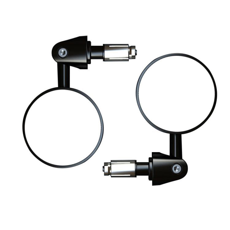 2pcs /Set Motorcycle Rearview Mirror Modified Retro Folding Round E-Bike Universal Reversing Mirror Reflector, Style: Flat - Side Mirrors by buy2fix | Online Shopping UK | buy2fix