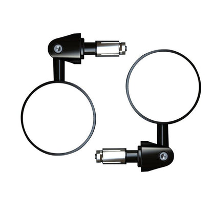 2pcs /Set Motorcycle Rearview Mirror Modified Retro Folding Round E-Bike Universal Reversing Mirror Reflector, Style: Flat - Side Mirrors by buy2fix | Online Shopping UK | buy2fix