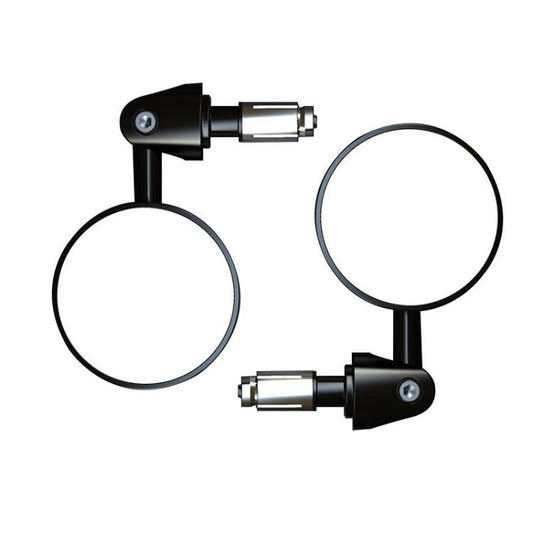 2pcs /Set Motorcycle Rearview Mirror Modified Retro Folding Round E-Bike Universal Reversing Mirror Reflector, Style: Flat - Side Mirrors by buy2fix | Online Shopping UK | buy2fix