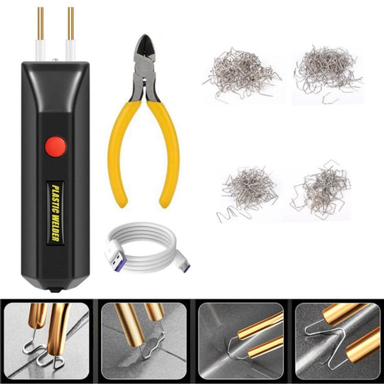 Lithium Plastic Welding Machine Rechargeable Cordless Car Bumper Plastic Repair Welder Parts Repair Tool, Spec: Black Paper Boxed