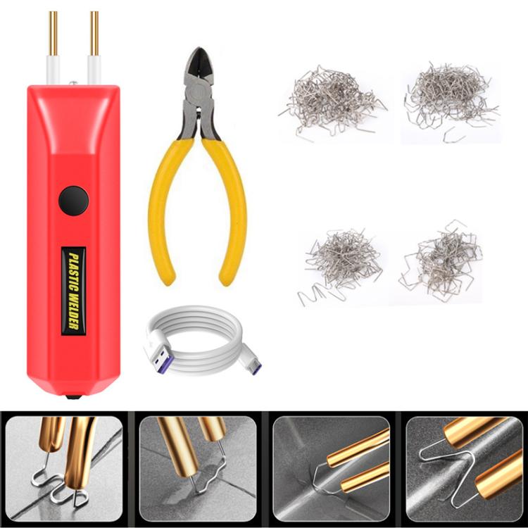 Lithium Plastic Welding Machine Rechargeable Cordless Car Bumper Plastic Repair Welder Parts Repair Tool, Spec: Red Paper Boxed - Hand Tool Sets by buy2fix | Online Shopping UK | buy2fix