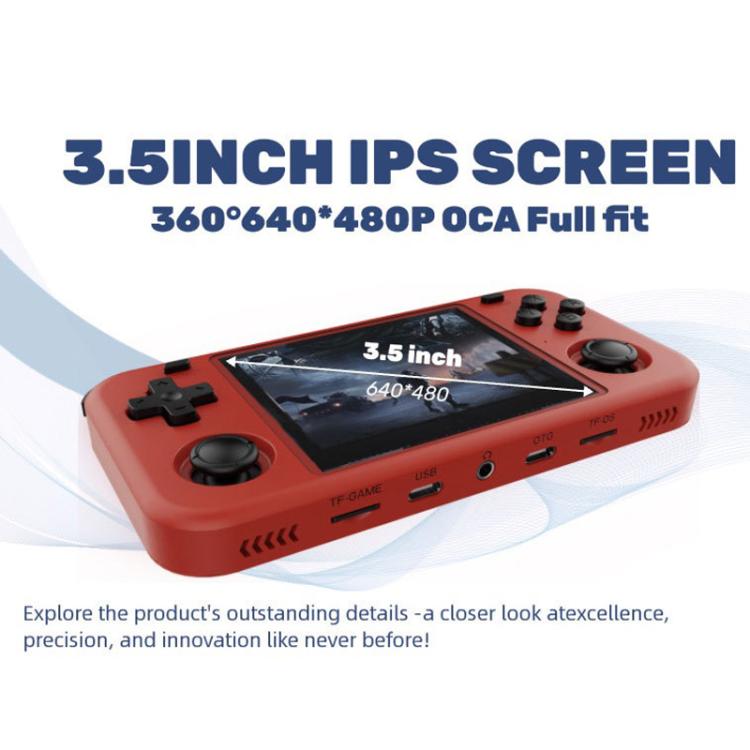 O30S 3.5-inch IPS Screen Open Source Handheld Game Console Linux System, Memory: 128G(Red) - Pocket Console by buy2fix | Online Shopping UK | buy2fix